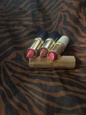 Gold-Tube Women’s Lipstick Trio - Pink, Nude, Bright Pink